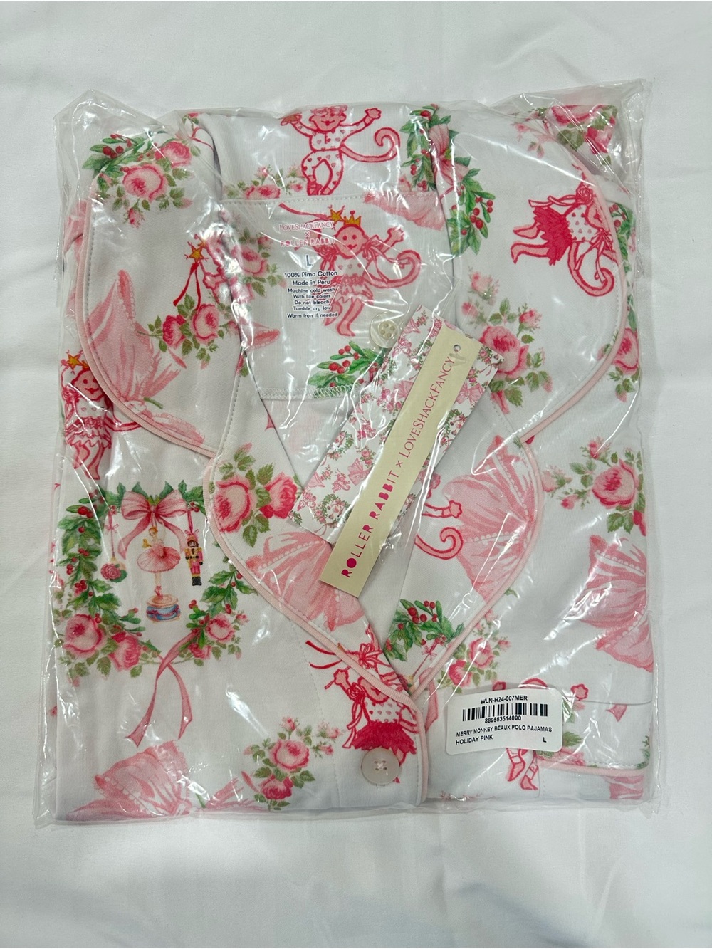 Roller Rabbit x Loveshackfancy Merry Monkey Beaux Polo Pajama Set